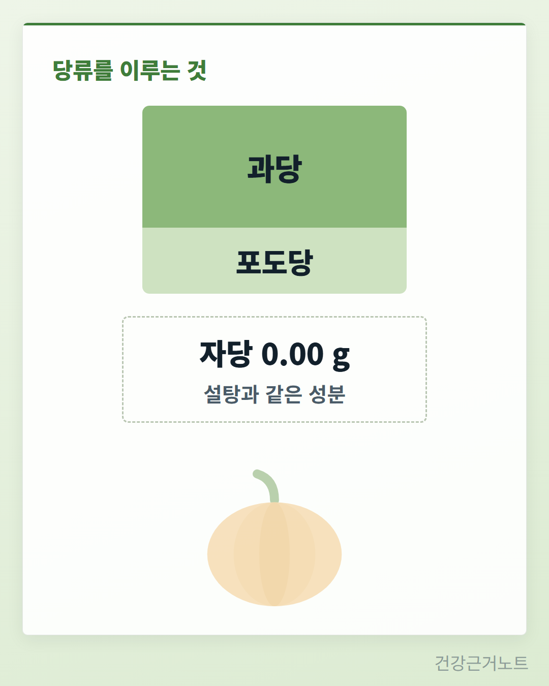 단호박-당분-당도-과당-포도당