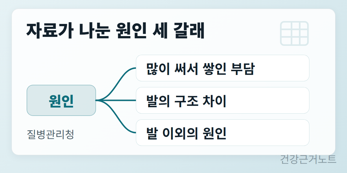 발바닥-통증-원인-세-갈래