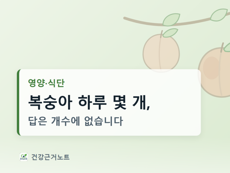 복숭아-하루-몇개-기준-없음